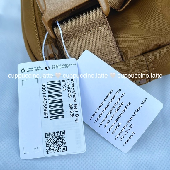 🤎NWT🤎Lululemon Athletica Everywhere Belt Bag in Burnt Caramel - Extended Strap - Picture 8 of 14